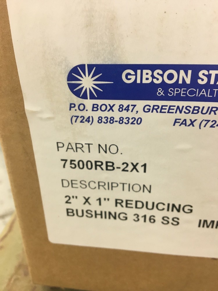 Hex Bushing 2" x 1" 150# Stainless Steel Threaded Pipe / Conduit Fitting