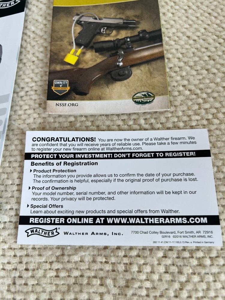 Walther PPSM2 Pistol Manual