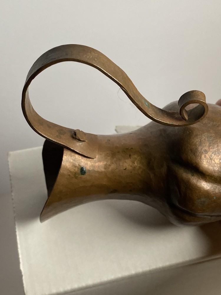 Hand Hammered Copper Pitcher 4”
