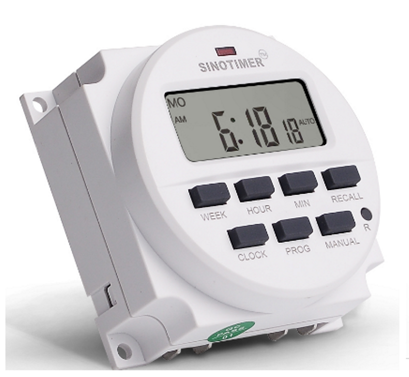 12V DC SINOTIMER DISPLAY TM618H-4 LCD Digital Timer Programmable Time Switch