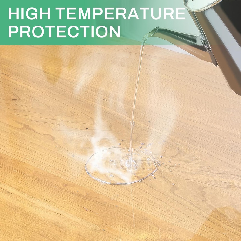 Protector de mesa rectangular transparente de 60 x 90 pulgadas Impermeable