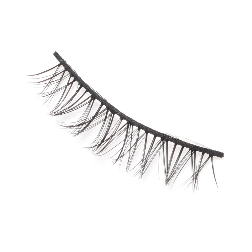 Natural False Eyelashes for Makeup Black D001 5 Pair