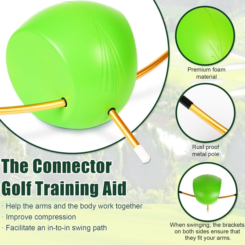 The Connector Golf Training Aid - Golf Swing Trainer Aid for Posture Correcti...