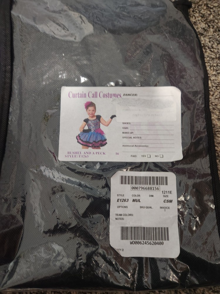 Curtain Call dance costume