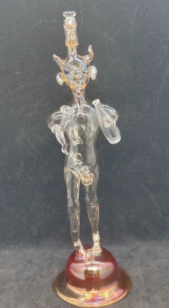 Antique glass devil
