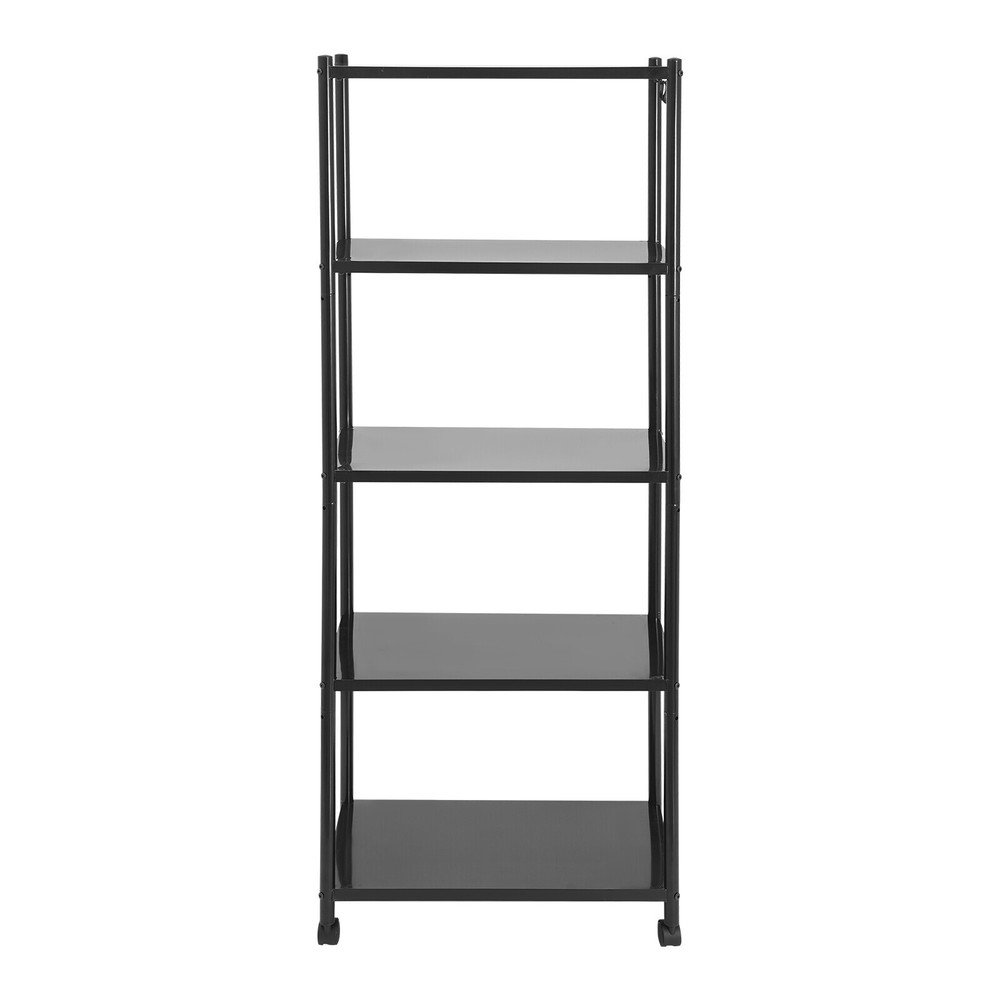 Adjustable Kitchen Storage Shelf With Wheels 5-tier Shelving Rack Storage Rack