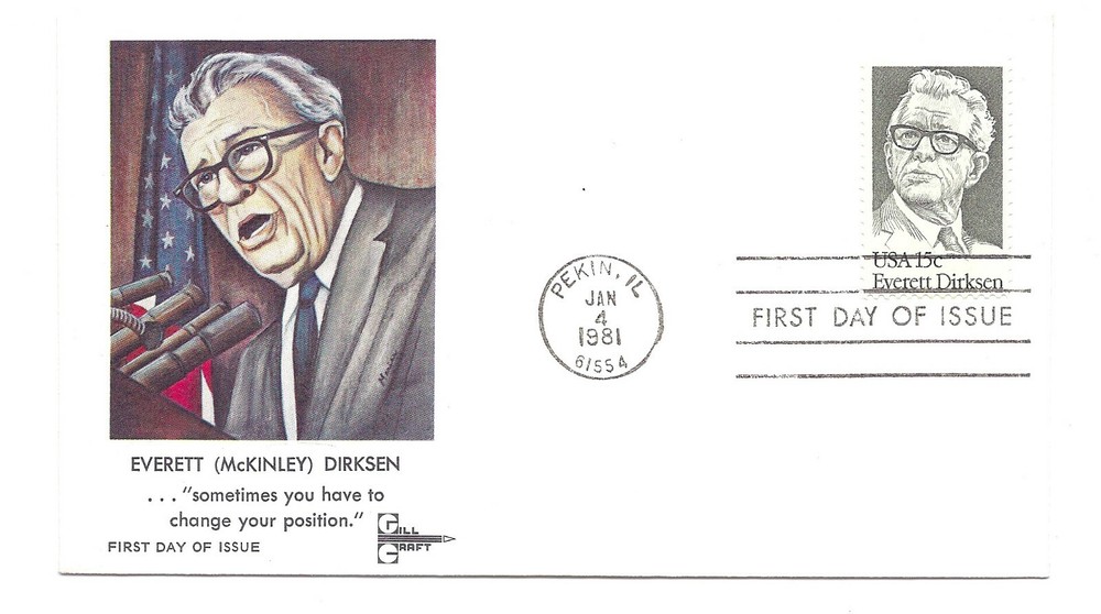 1874 Everett Dirksen GillCraft FDC