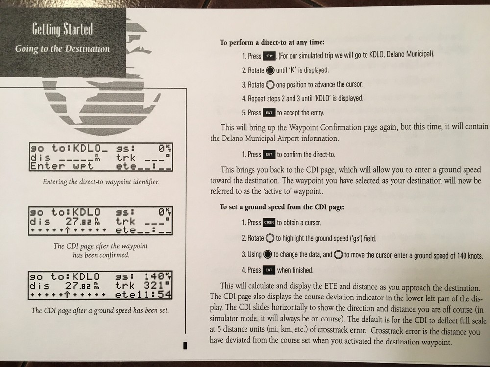 Garmin GPS 150 Pilot's Guide Manual