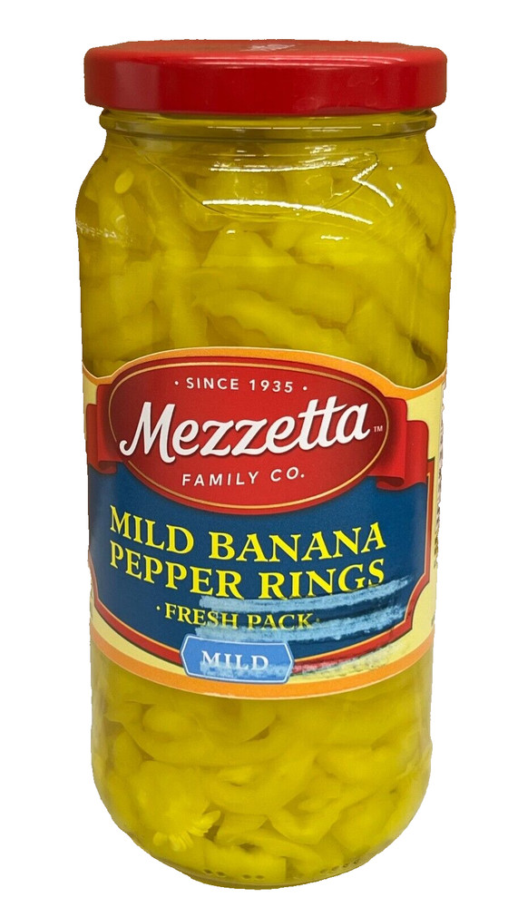 Mezzetta Mild Banana Pepper Rings 16 oz