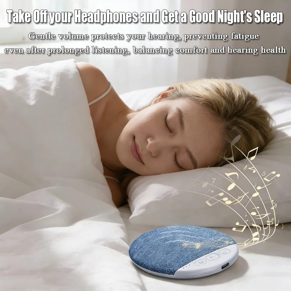 Under Pillow Speaker For Sleeping Bone Conduction Speaker With White Noise Timer