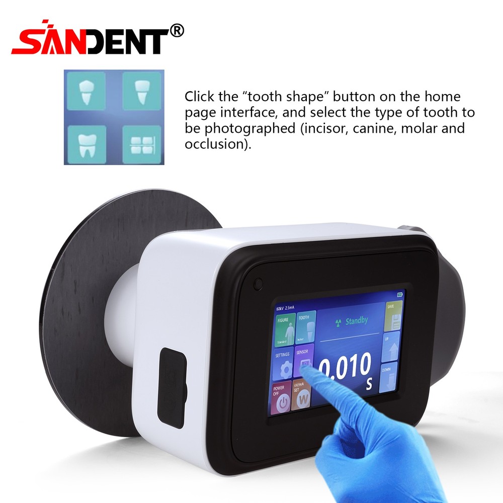 SANDENT X Mobile Unit System Ray Digital Machine High Frequency w/ Shield USA