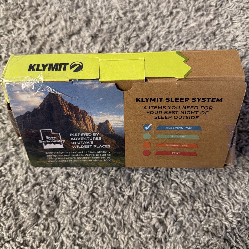 Klymit Static V Inflatable Sleeping Pad for Camping, Lightweight Hiking and Back