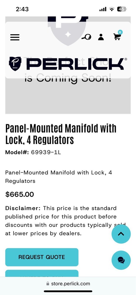 Perlick Glycol Alcohol Filtration System