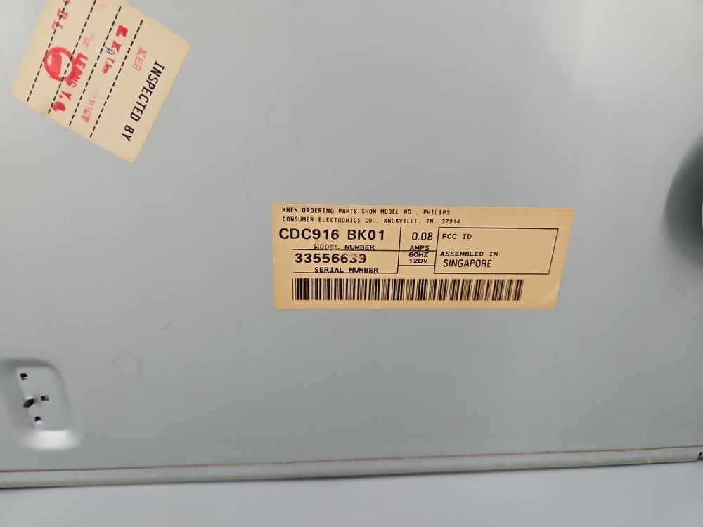 Philips 5 Disc CD Changer CDC-916 Tested Tested and Works
