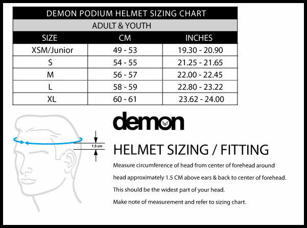 Demon Podium Helmet - NO ORIGINAL PACKAGING/TAGS (SCRATCH&DENT