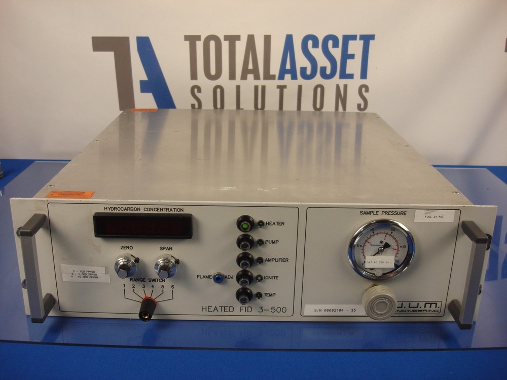 J.U.M Engineering Total Hydrocarbon Concentration Analyzer Model 3-500