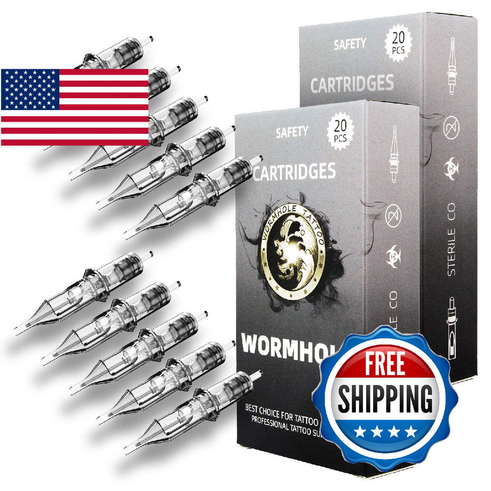 Wormhole 50pcs Assorted Round Liner Tattoo Cartridge Needles