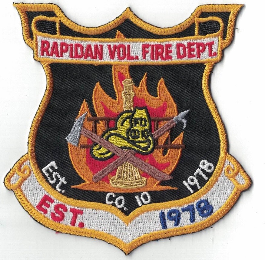Rapidan VOL. Fire Dept. Firefighter Patch