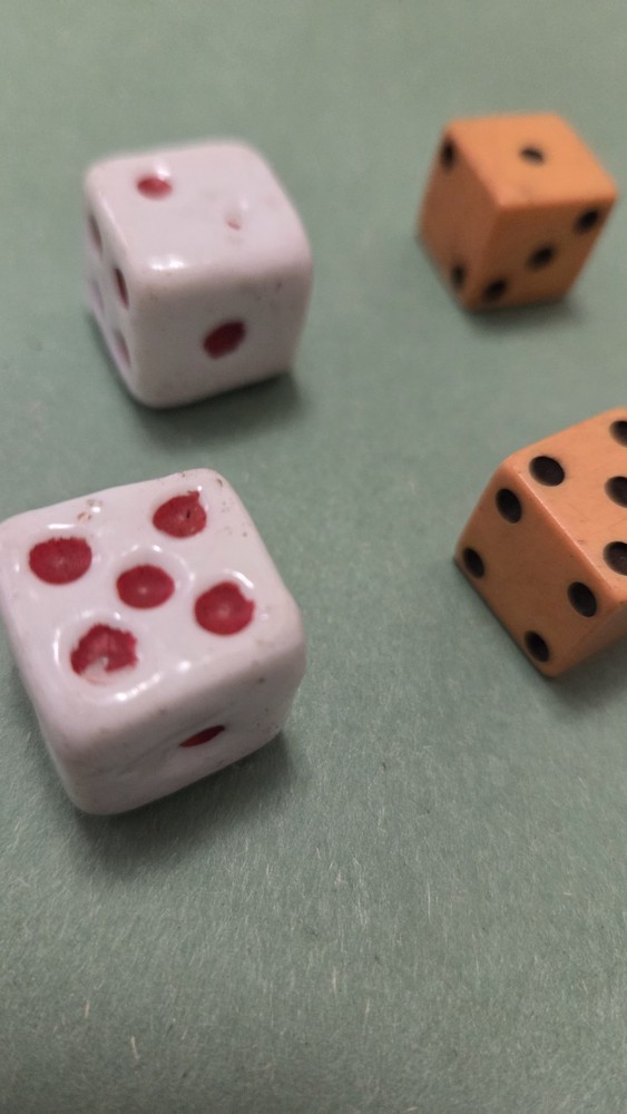 Antique Dice Two Pair