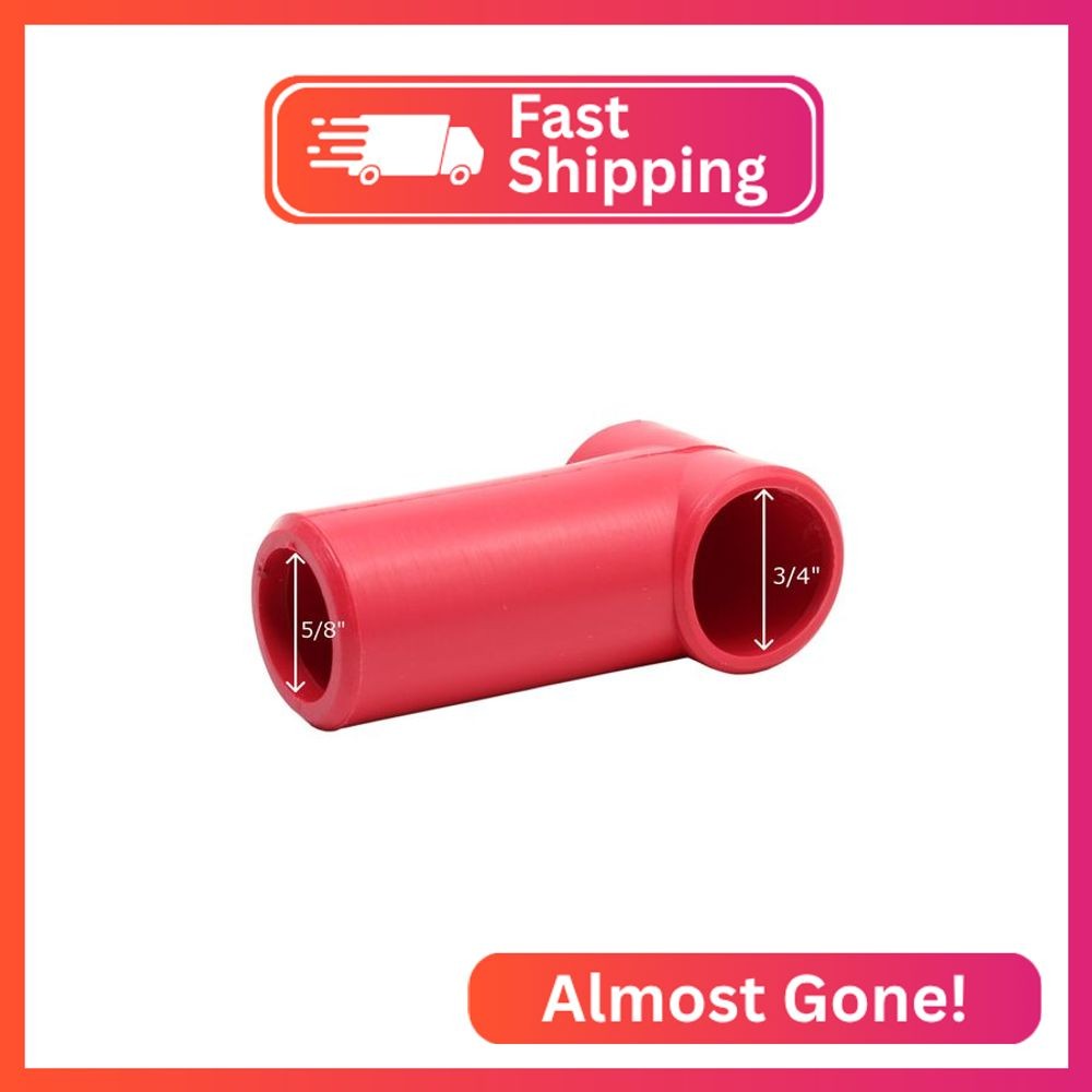Fastronix 3/8" Stud Terminal Covers (Red)