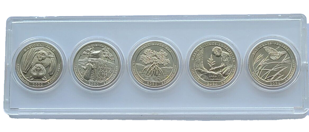 2020 S Mint National Park Quarters -5 pc clad set