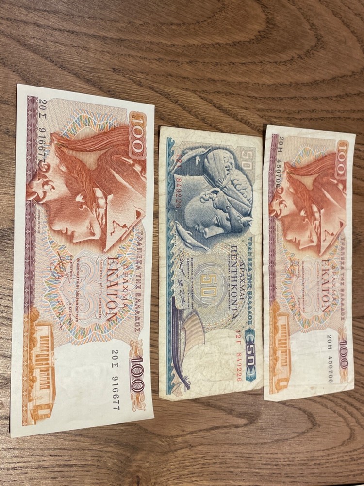 GREECE 1964 AND 1978 BANKNOTES