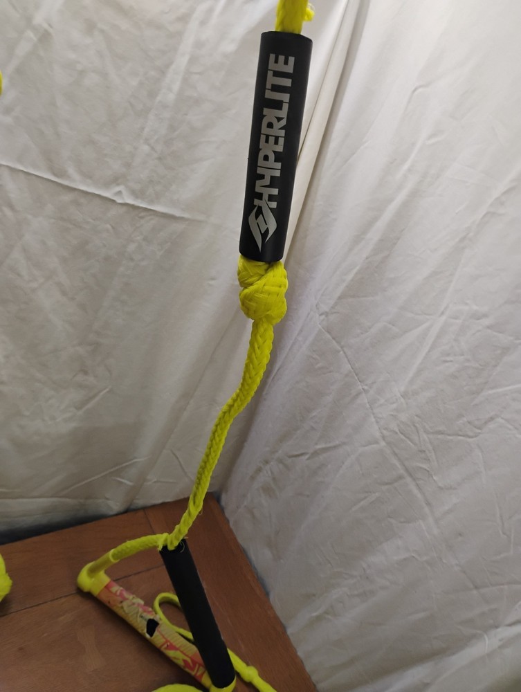 Hyperlite 20' Surf Wakeboard Waterski Breaded Rope W/ Handle Yellow