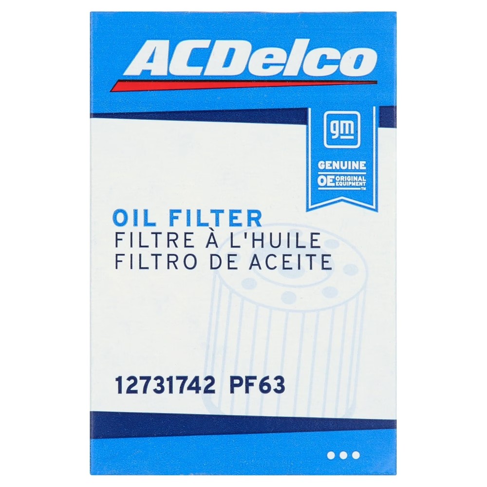 ACDelco PF63 Original Equipment Engine Oil Filter.