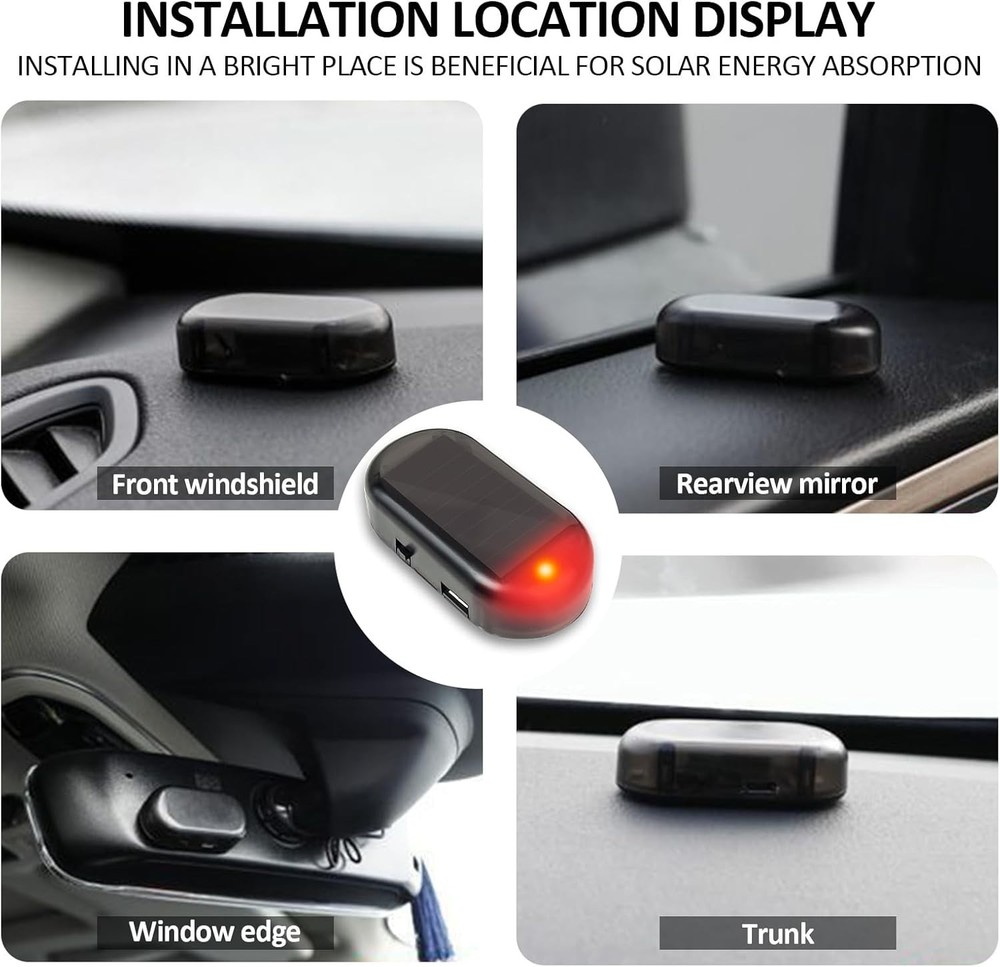 Intelligent Solar LED Security Light with USB Charging - Modern Car Protection