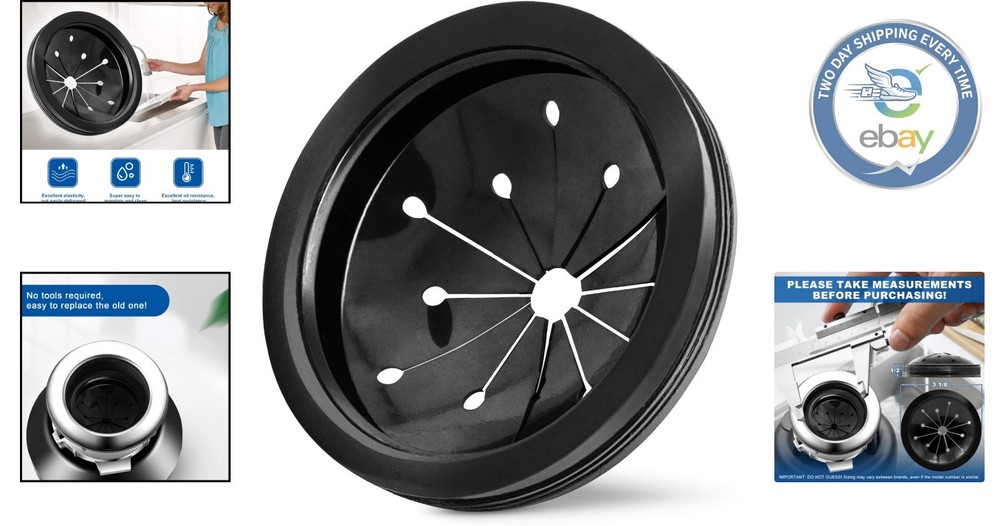 Multi-Function 3-1/8 Inch Garbage Disposal Splash Guard - Fits All Major Brands