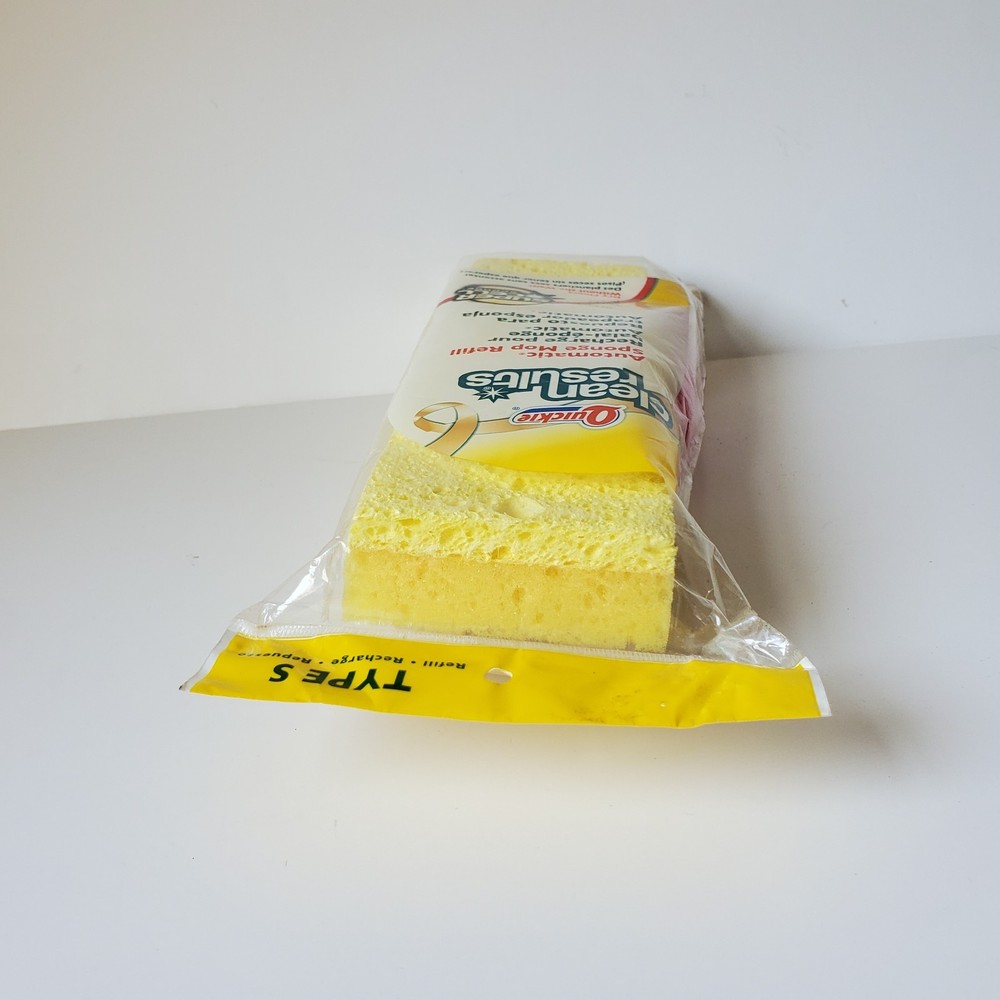 Quickie Type S Refill Clean Results Automatic Sponge Mop Super Cell Sponge New *