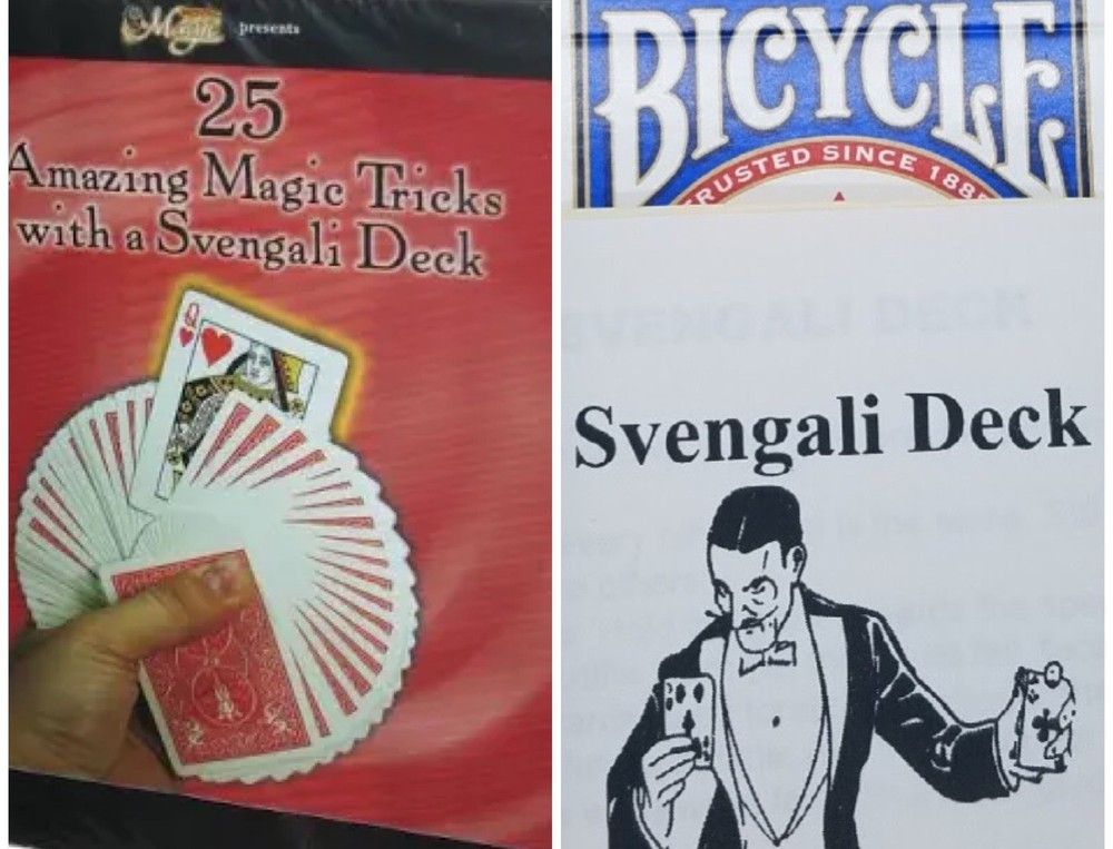 SVENGALI DECK - Blue backed Magic Cards plus 25 Trick DVD Tutorial