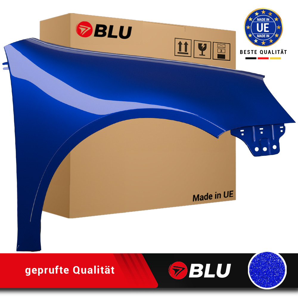 Fender for VW Golf V 5 LB5R right blue front painted hatchback galvanized