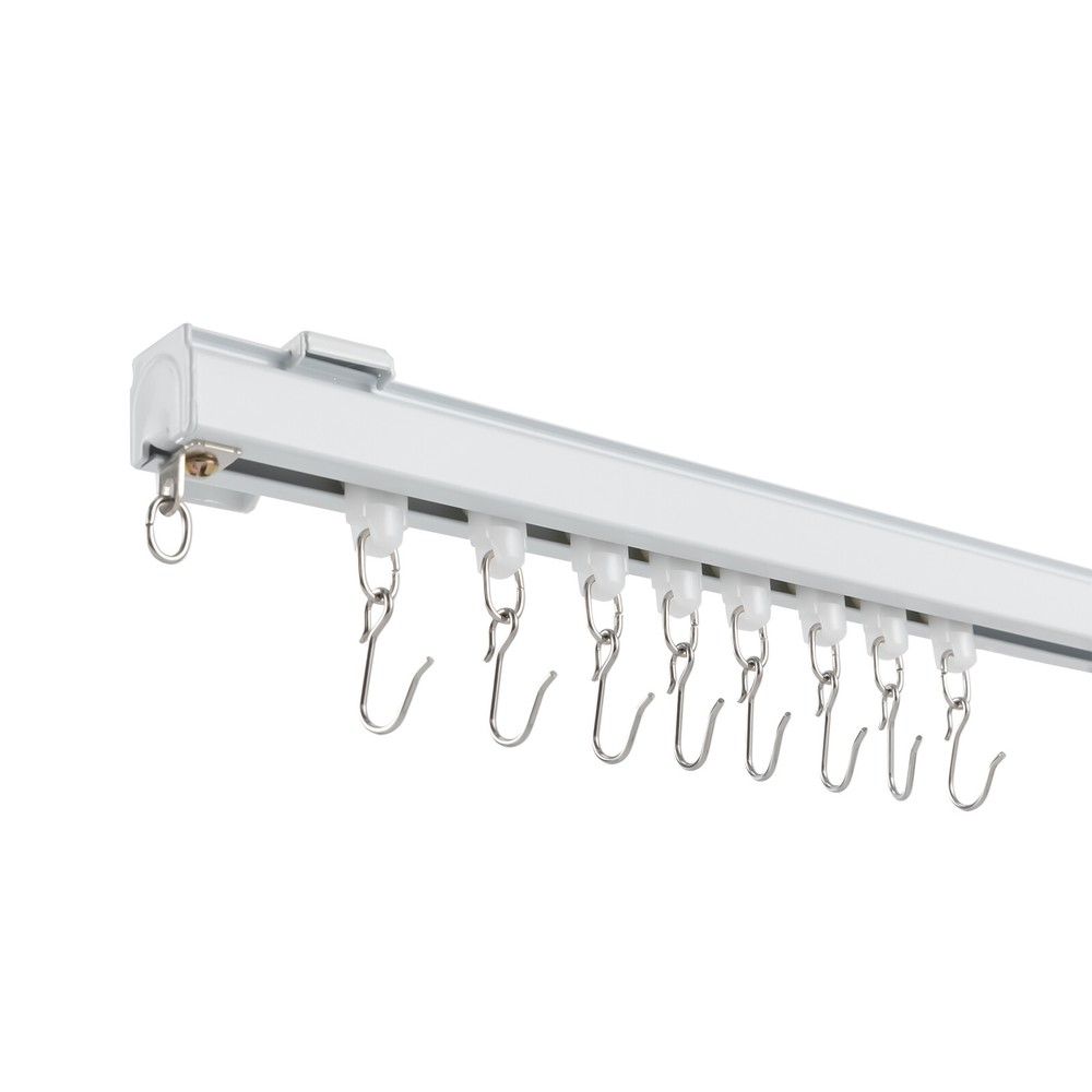 Adjustable Ceiling Mounted Curtain Track Rail Straight Slide Window Balcon