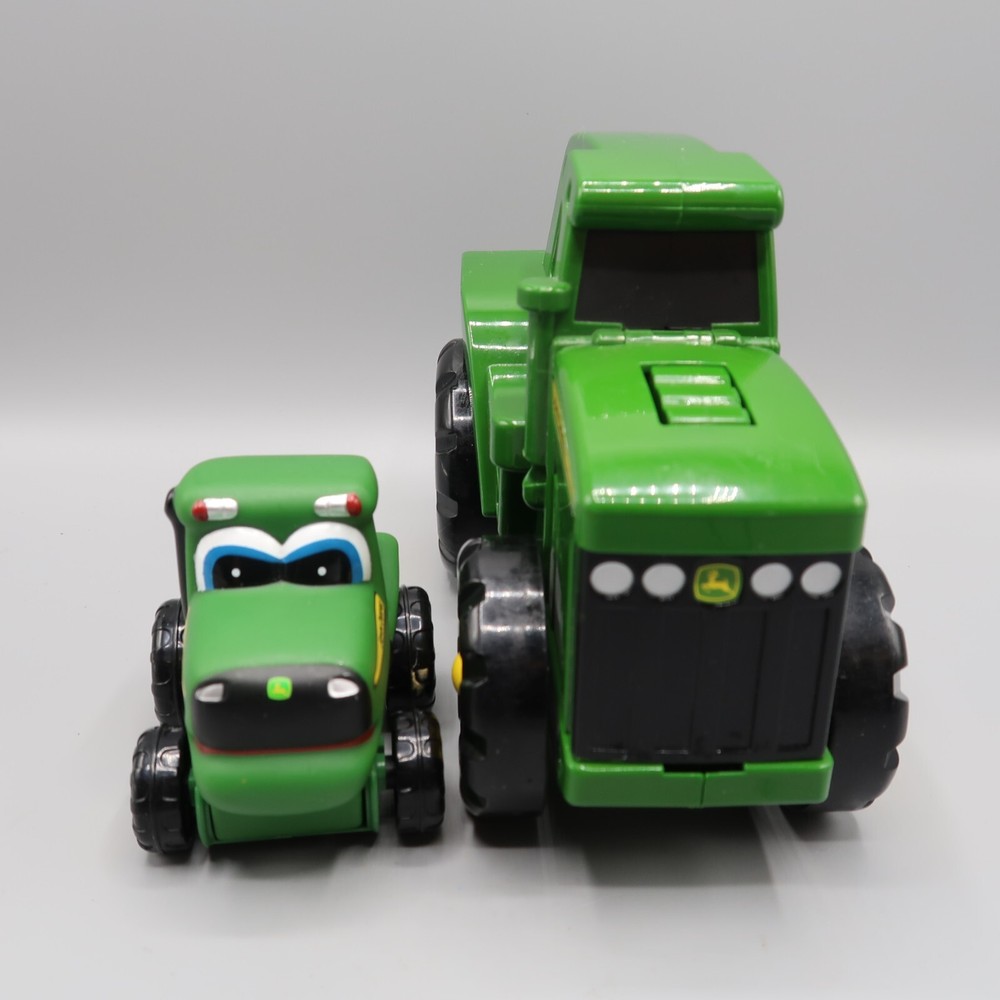 John Deere Tractor Flashlight w Engine Sounds Light & Mini Rubber Vehicle