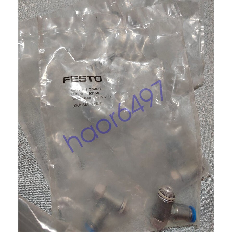 1pc NEW FESTO gas connector GRLZ-1/8-QS-6-D 193158 spot stock #YP1