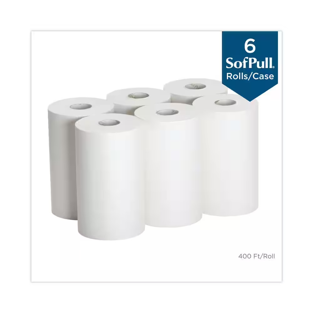 SofPull 9” Paper Towel Roll by GP PRO (Georgia-Pacific), White, 26610, 400