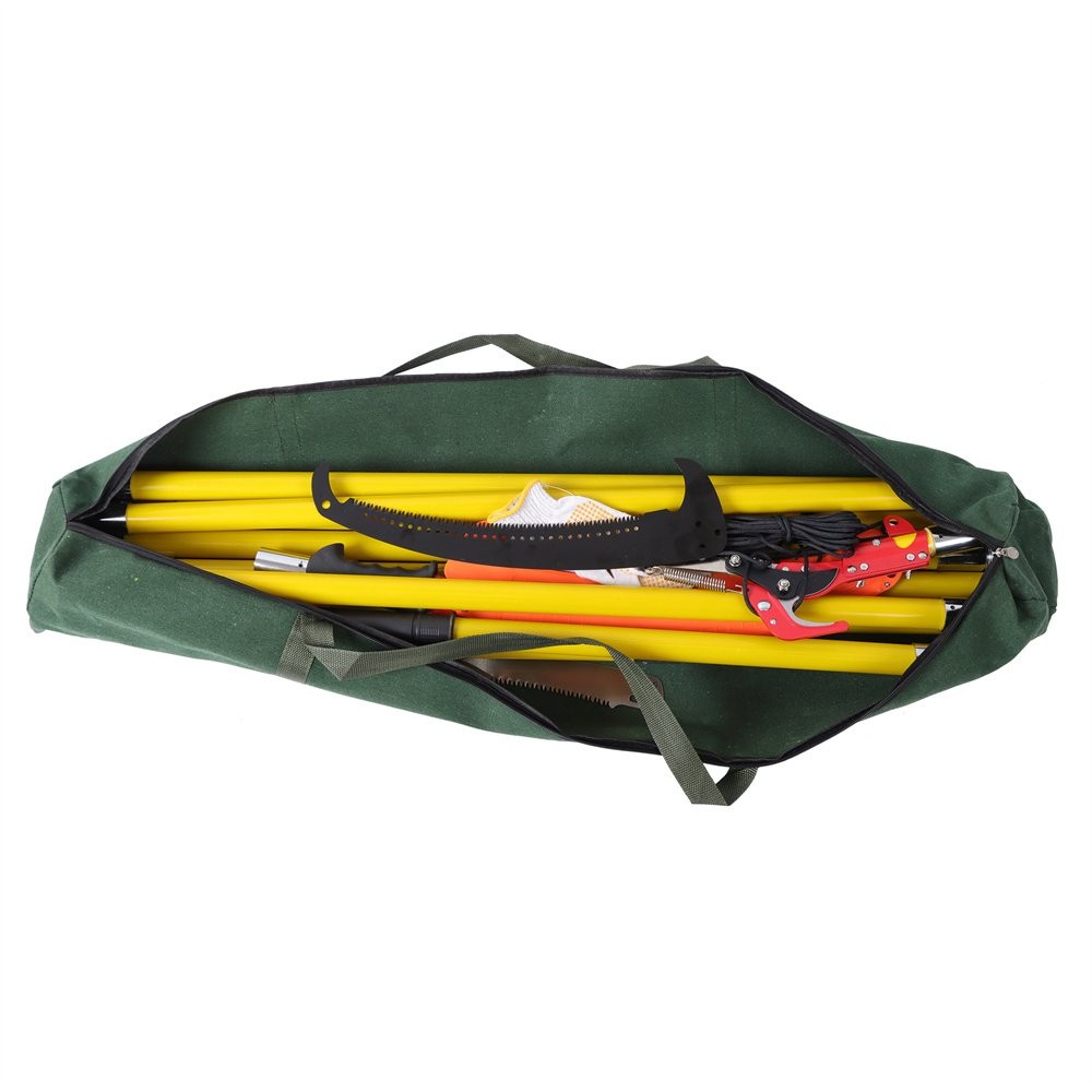 30 Feet Tree Pole Pruner Durable Tree Trimmers Handle Yellow Manual Branches