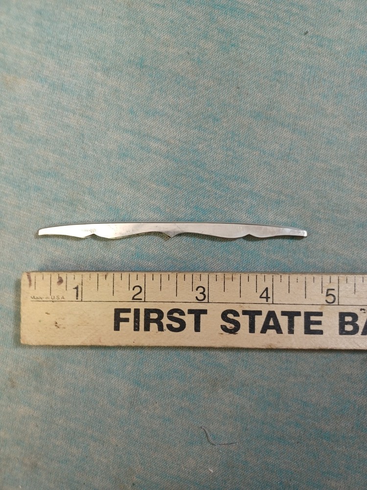 Webster Sterling Silver Top Bar from  a Comb, See Description