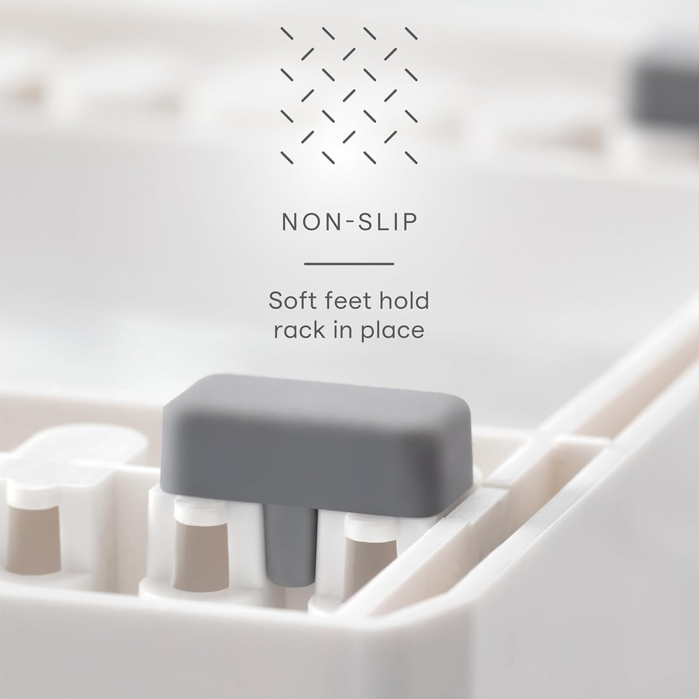 Storemore Bakeware Rack with Tall Steel Wires, Adjustable Pan and Lid Organizer,