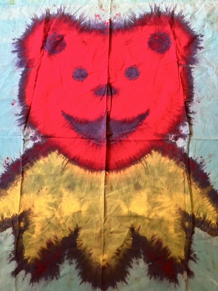 Large Grateful Dead Dancing Bear Tie Dye Tapestry