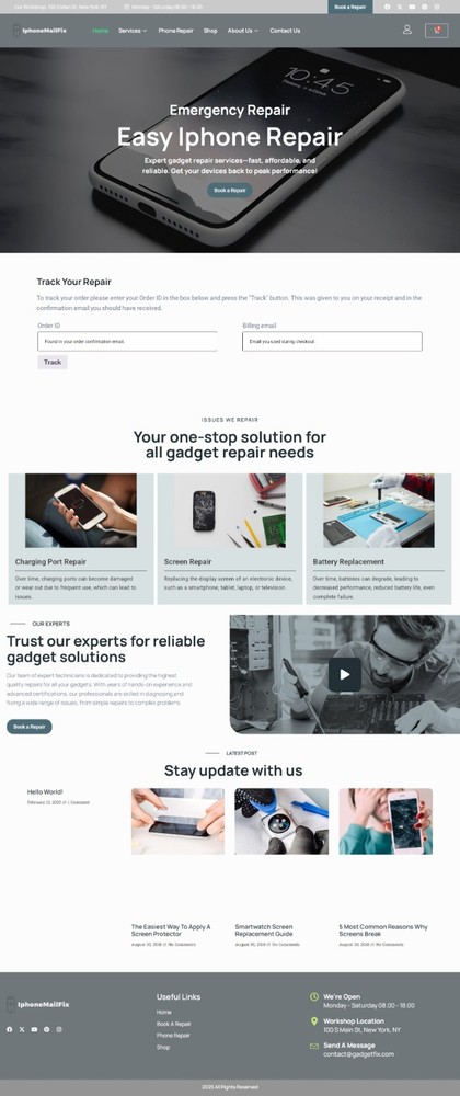 IphoneMailFix.com Domain Name & Website, Start a iPhone Mail Repair Business