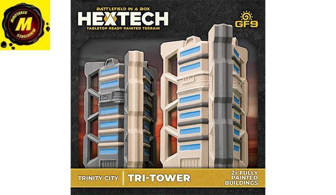 Hextech: Trinity City - Tri-Tower (x2) -#HEXT11 - Battletech