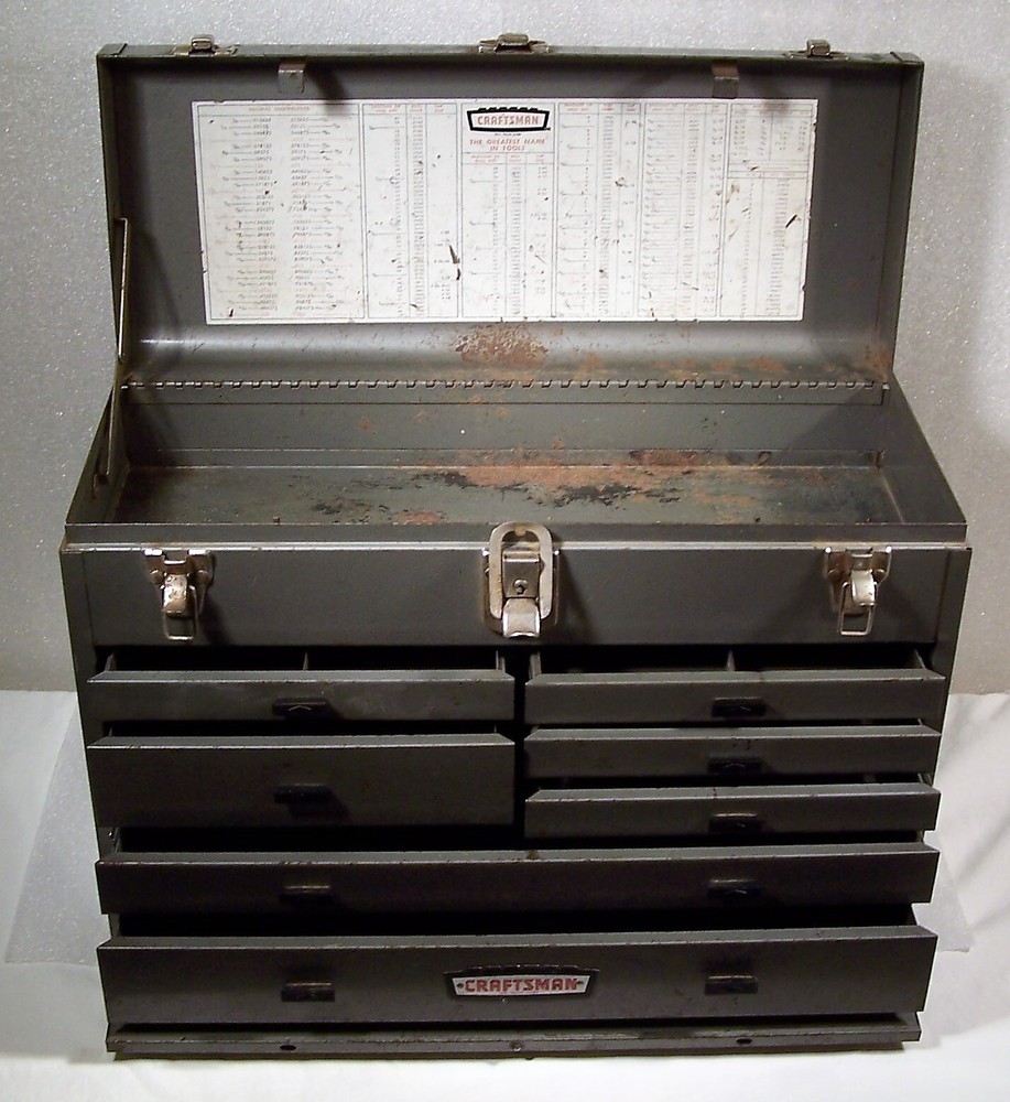 Craftsman Machinist Toolbox, Crown Logo, 7 Drawer