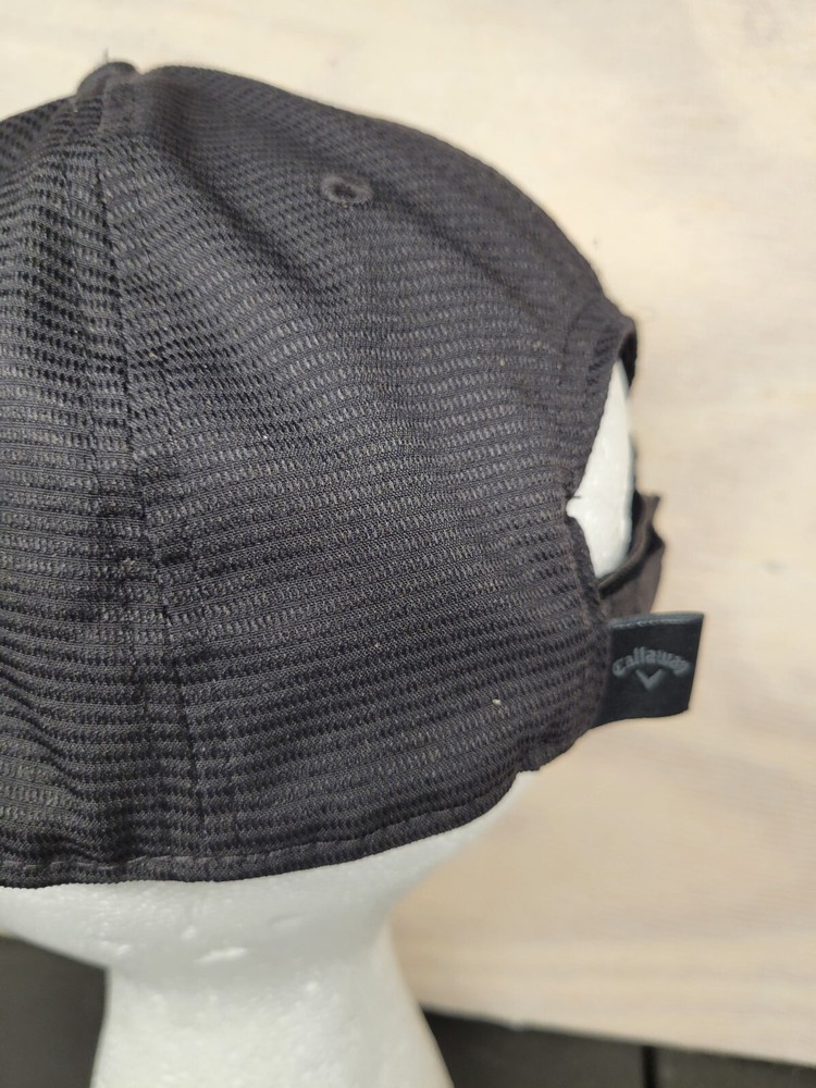 Callaway XSPANN Baseball Hat Cap Hook & Loop Golf Core Black On Black