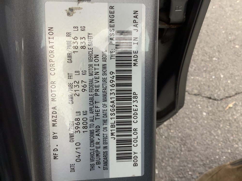 MAZDA 3 2010 Electrical Misc OEM
