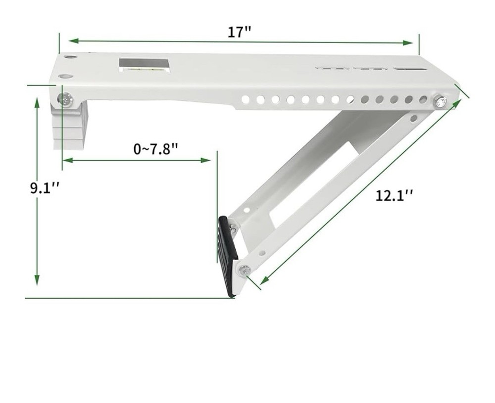 MyRustic Universal light Duty Air Conditioner Support Bracket