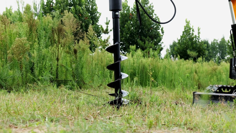 200mm 8inch Diameter Hydraulic Auger Drill Attachment for Mini Excavator