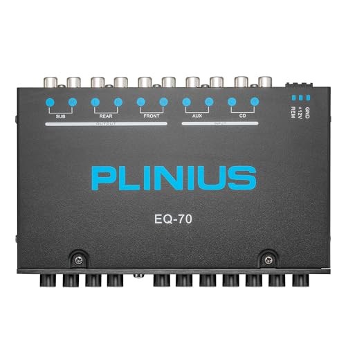 7-Band Car Audio Equalizer 1/2 DIN Pre-Amp，with CD/AUX Input Select