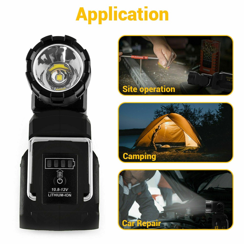 Handheld LED Work Light DCL510 Replacement For DeWalt12V MAX Li-Ion Batter
